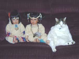 cat and dolls